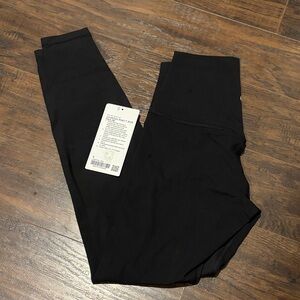 NWT Lululemon Align Super High Rise 28” Pant, BLACK size 6